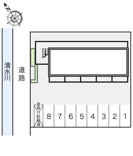 ＧＲＥＥＮ　ＧＡＢＬＥＳ(14576)の駐車配置図