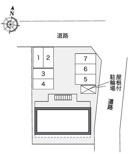 マユリカⅤ(41485)の駐車配置図