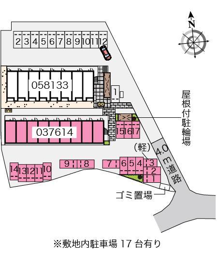 ＴⅢ(37614)の駐車配置図