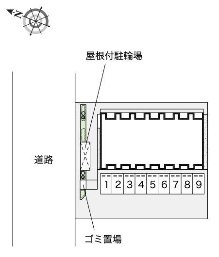 春日野口(53056)の駐車配置図