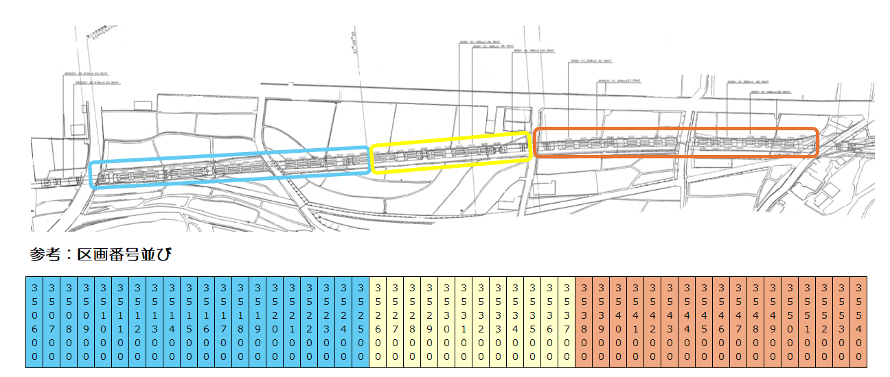 高架下25(350510-3555)の駐車配置図