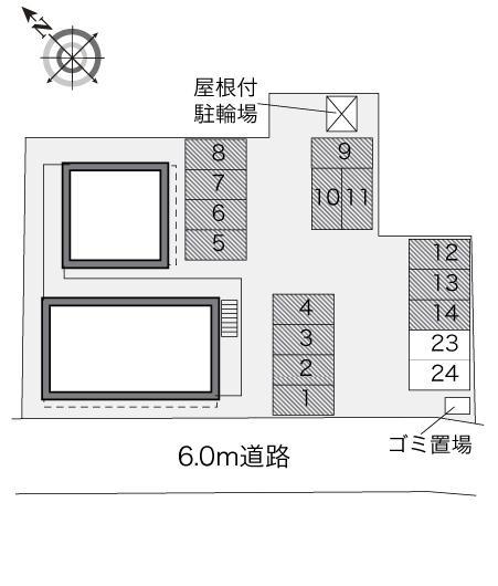 ディア　コート　３(29839)の駐車配置図