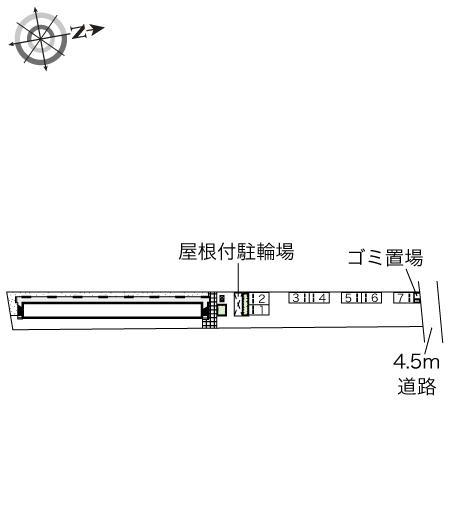 石田森南(48370)の駐車配置図