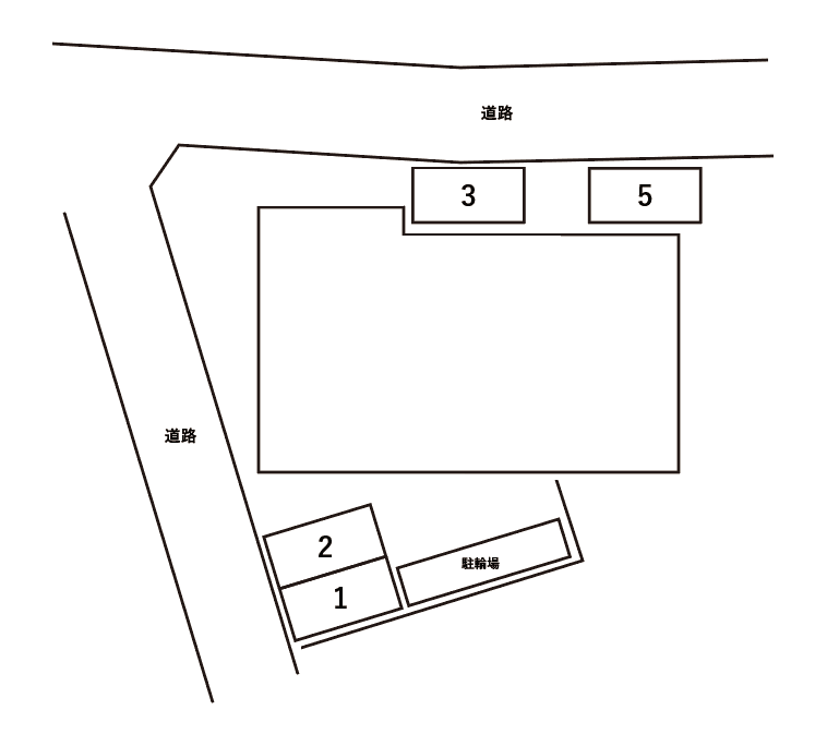 リコルテ　サントルモンターニュの駐車配置図