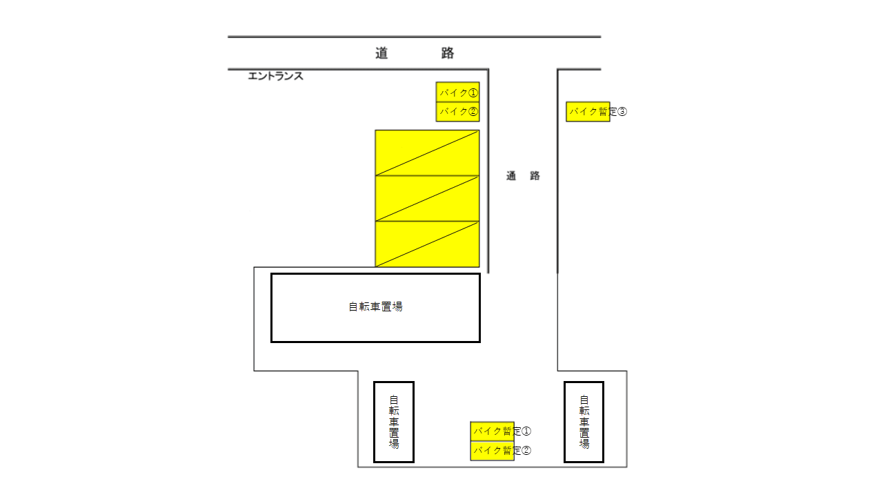 リヴシティ世田谷池尻の駐車配置図