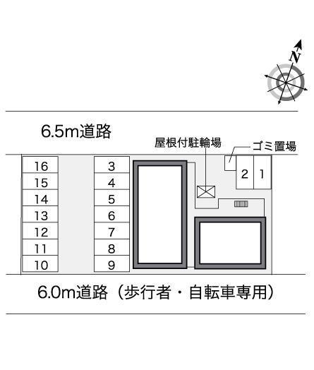 牧津(38129)の駐車配置図