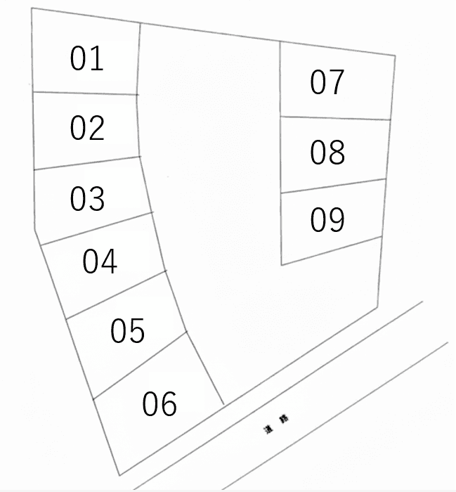井藤駐車場②の駐車配置図