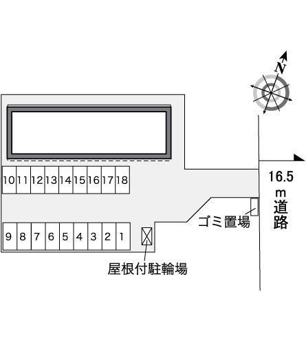 スカイピア(35057)の駐車配置図