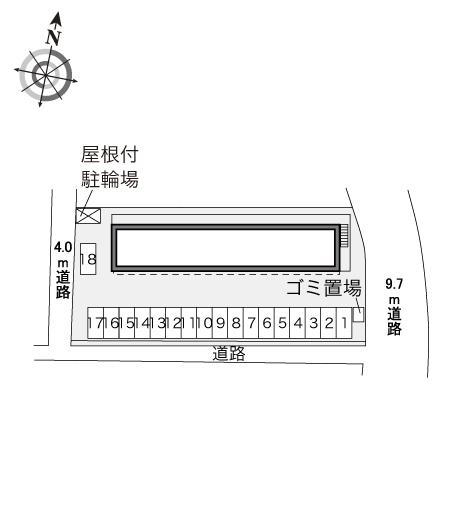 メルベーユ(34135)の駐車配置図