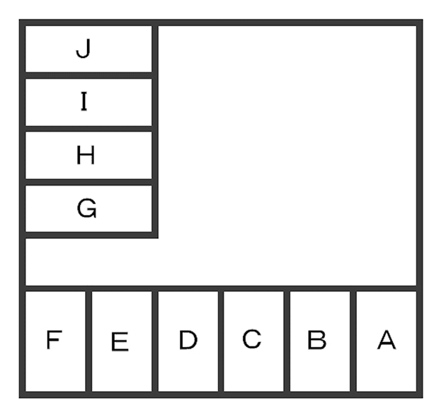 大津PKの駐車配置図
