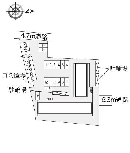 上穂積(17465)の駐車配置図