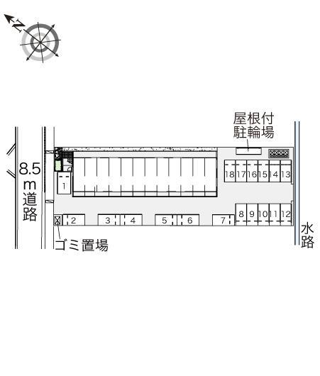 パークタウン北斗(41769)の駐車配置図
