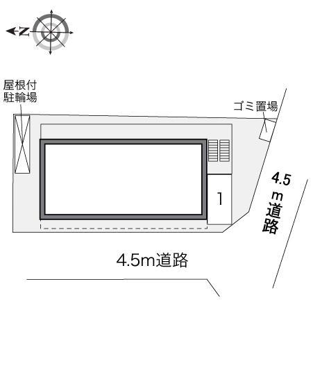リバーサイド藤(34183)の駐車配置図