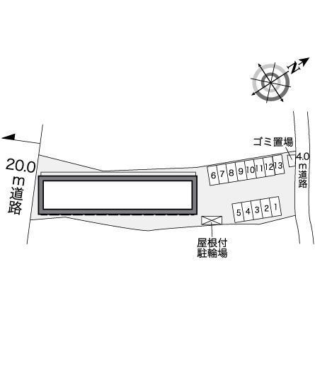 ＨＳＩ　ＲＩＶＥＲⅡ(25254)の駐車配置図
