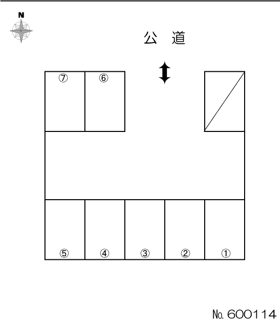 東栄町二丁目（後藤）駐車場の駐車配置図