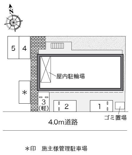パレス猪名寺Ⅲ(26545)の駐車配置図