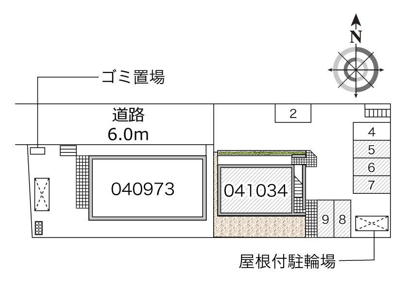 シティーＦ(41034)の駐車配置図
