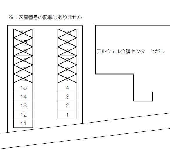ＡＰパーク富樫の駐車配置図