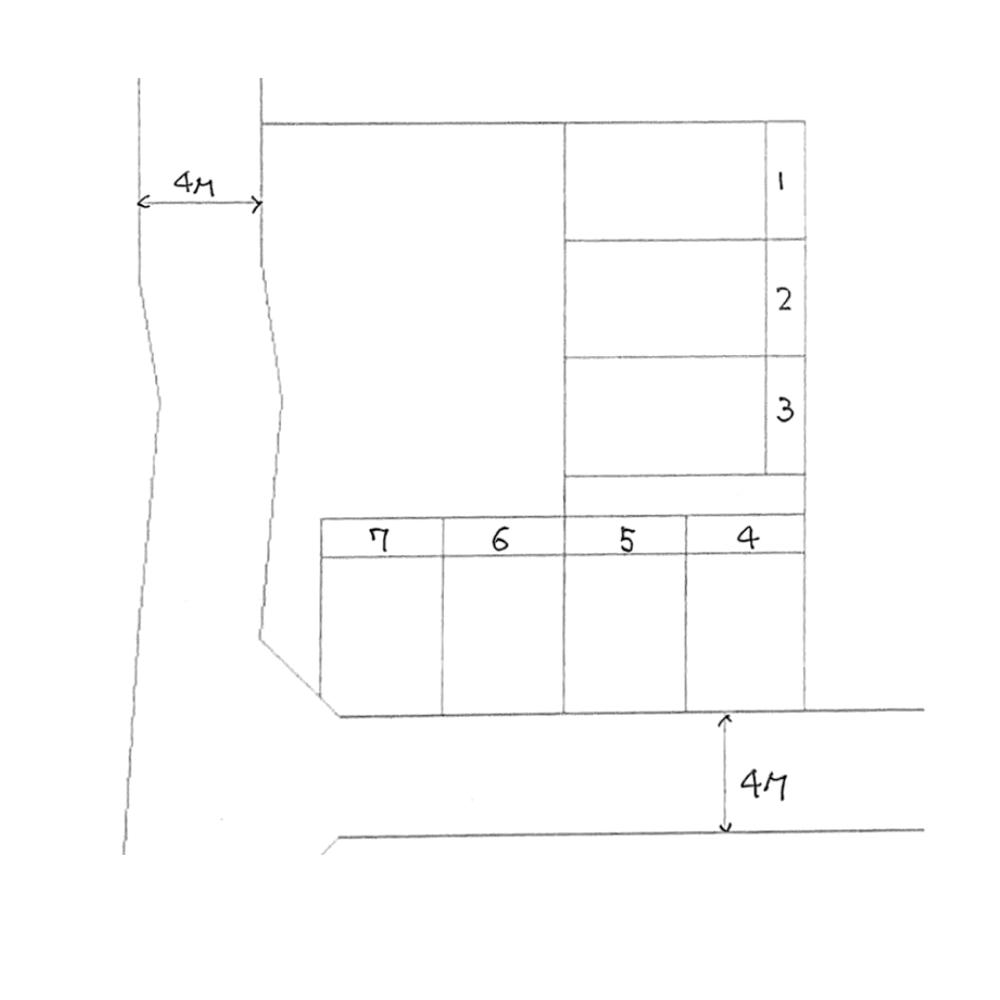 代官１－９パーキングの駐車配置図