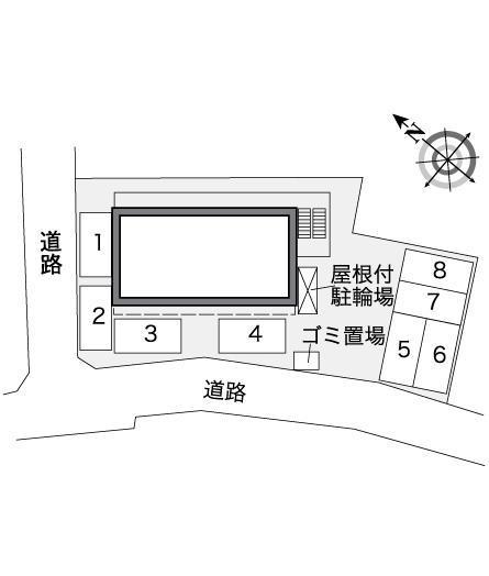 Ｋ　ＡＯＹＡＭＡ(36994)の駐車配置図