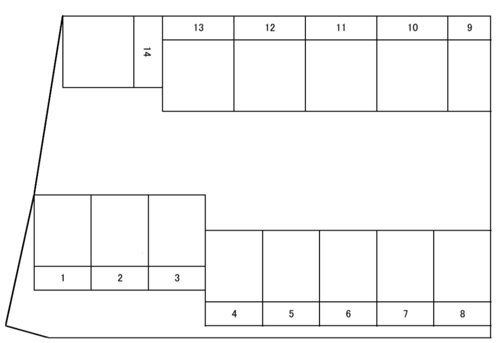 Ｍパーク新照院３の駐車配置図