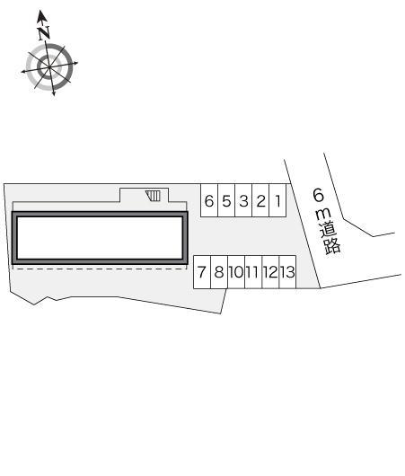 ＹｏｕＹｏｕ早島(18773)の駐車配置図