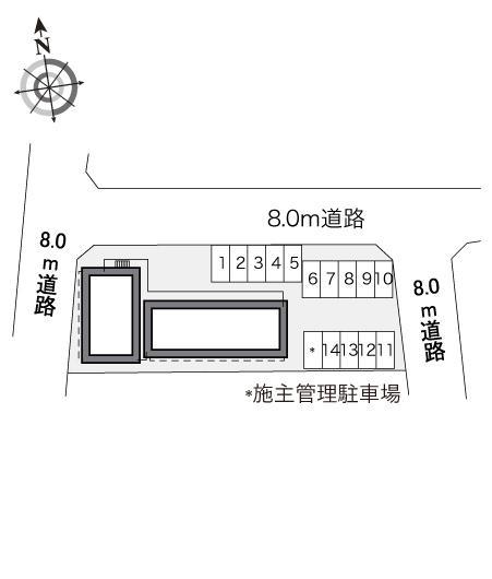新さっぽろⅠ(27817)の駐車配置図