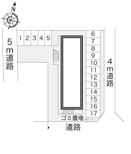 ホワイトウイングⅡ(12734)の駐車配置図