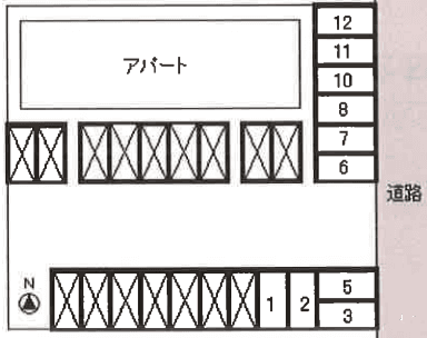 ルミエール桧Ｃパーキングの駐車配置図