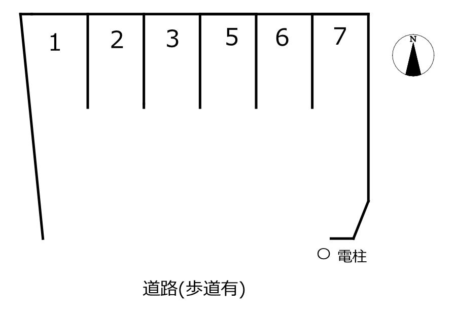 236野立町駐車場の駐車配置図