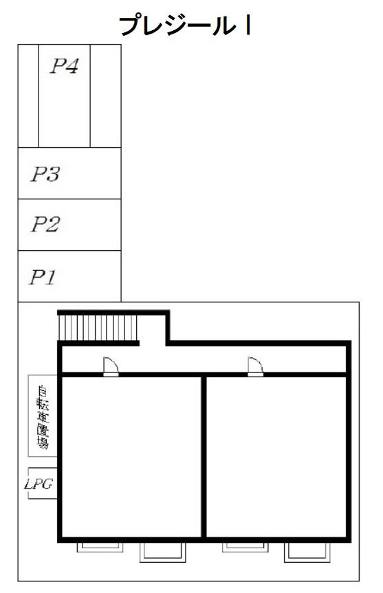 プレジール Iの駐車配置図