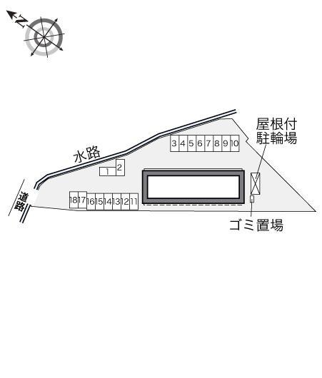 アドニス　ミヤキ(34731)の駐車配置図