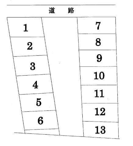 渡辺きよしヶ丘駐車場の駐車配置図