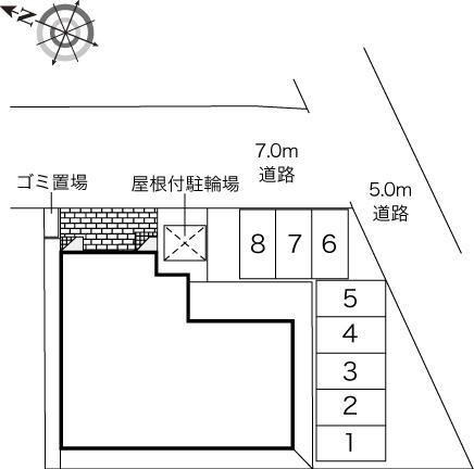 ラ　カーサデルソル(44587)の駐車配置図