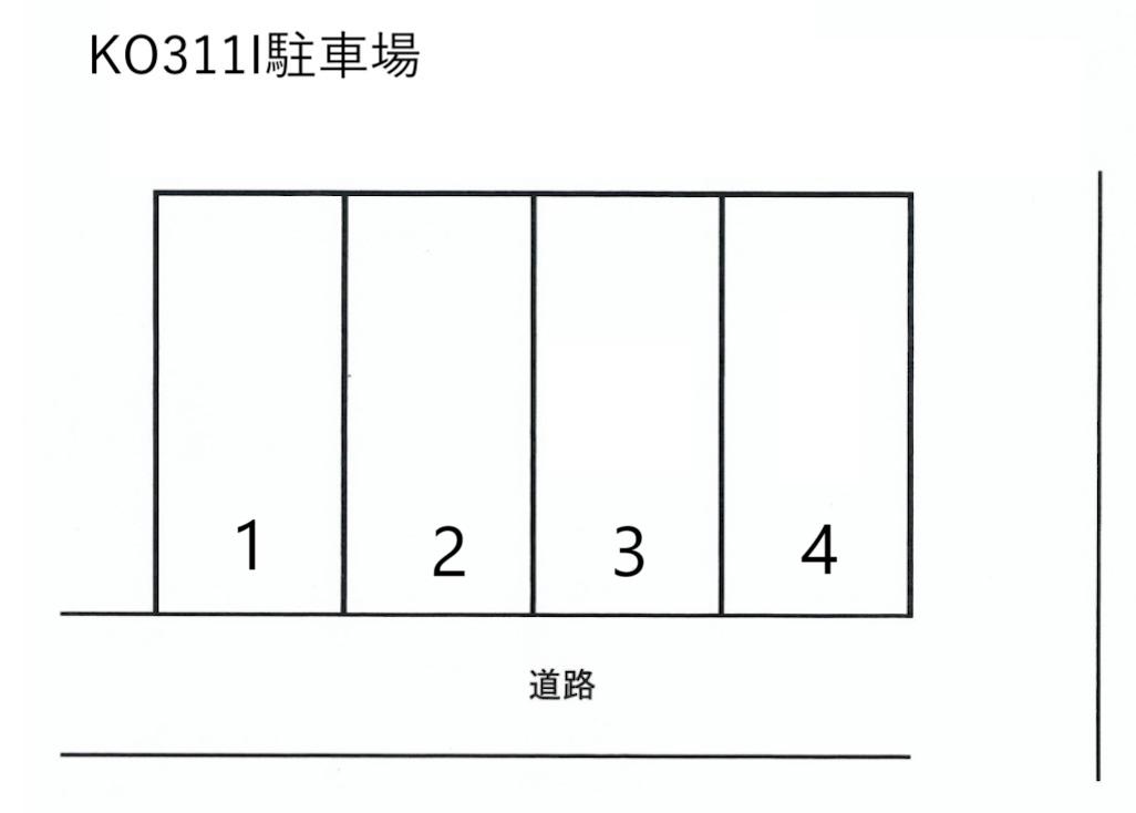 小八幡311I駐車場の駐車配置図