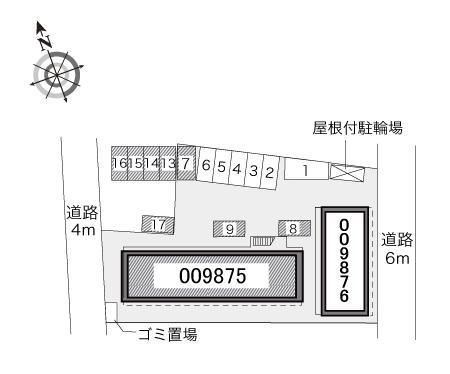 ストーンリバーⅠ(9875)の駐車配置図