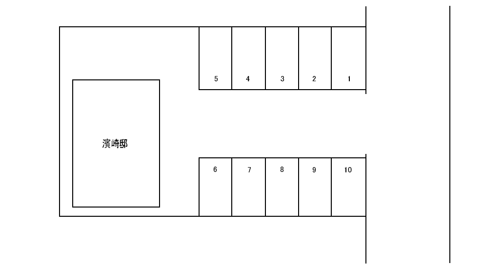 将駐車場の駐車配置図