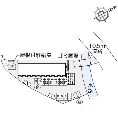 ミランダＩＺＵＭＩ(55629)の駐車配置図