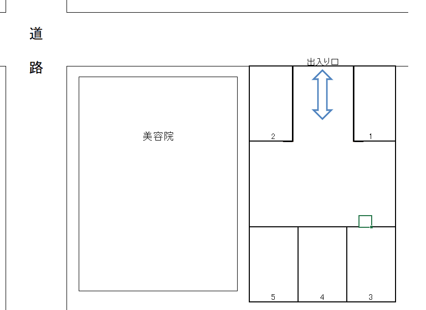 B-19 みずほ1丁目 石上貸駐車場の駐車配置図