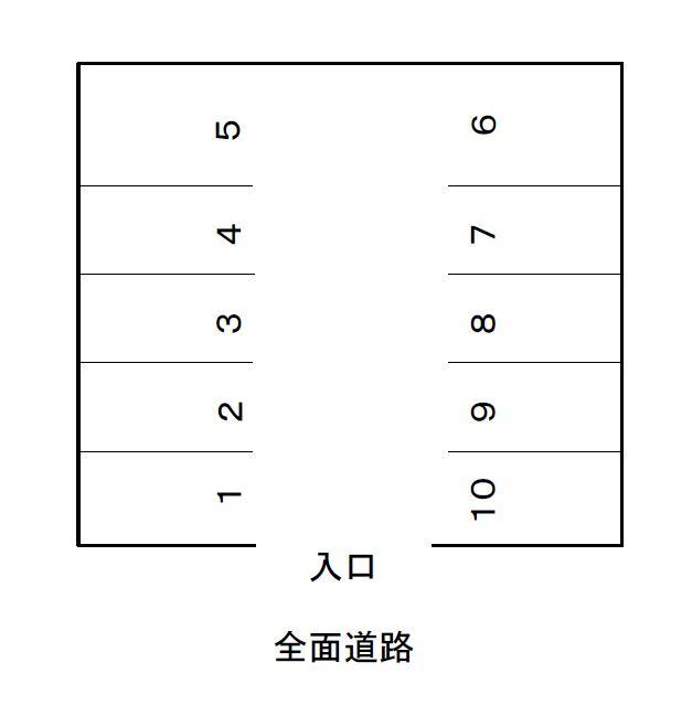 やまびこ駐車場の駐車配置図