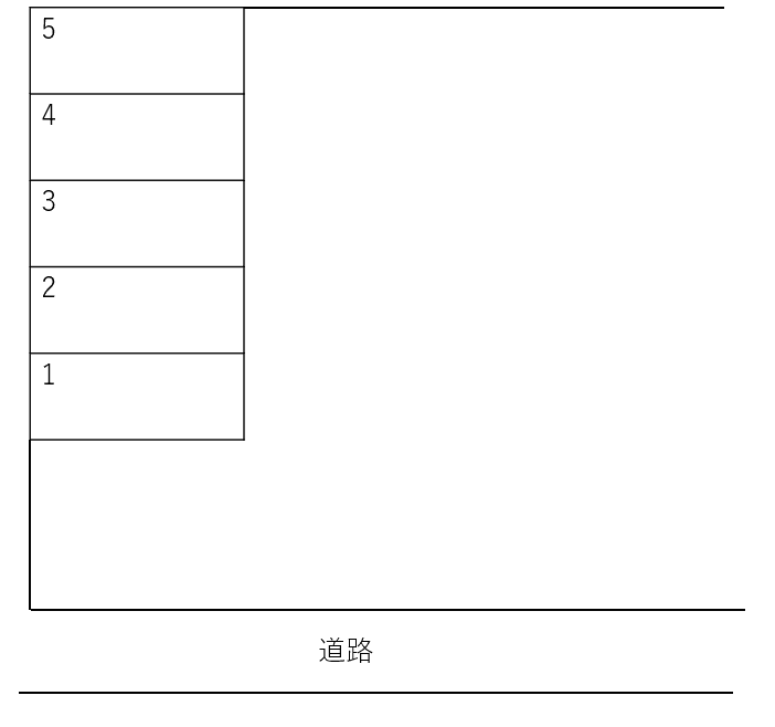 西伊場町　小林Pの駐車配置図