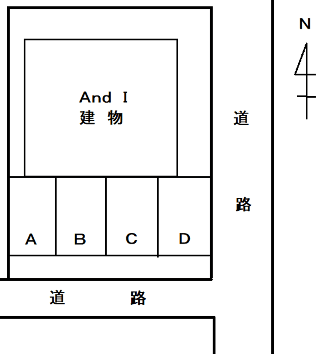 Ａｎｄ　Ｉの駐車配置図