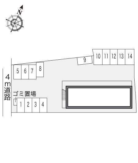 エクセレントＮｏ．８(13371)の駐車配置図