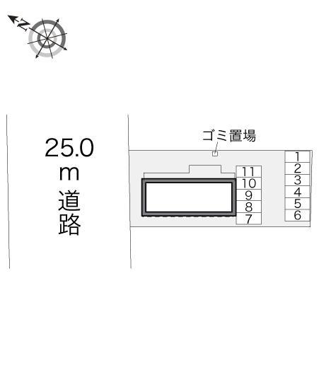 リバーサイド美園(29545)の駐車配置図