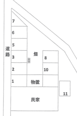 近藤駐車場の駐車配置図