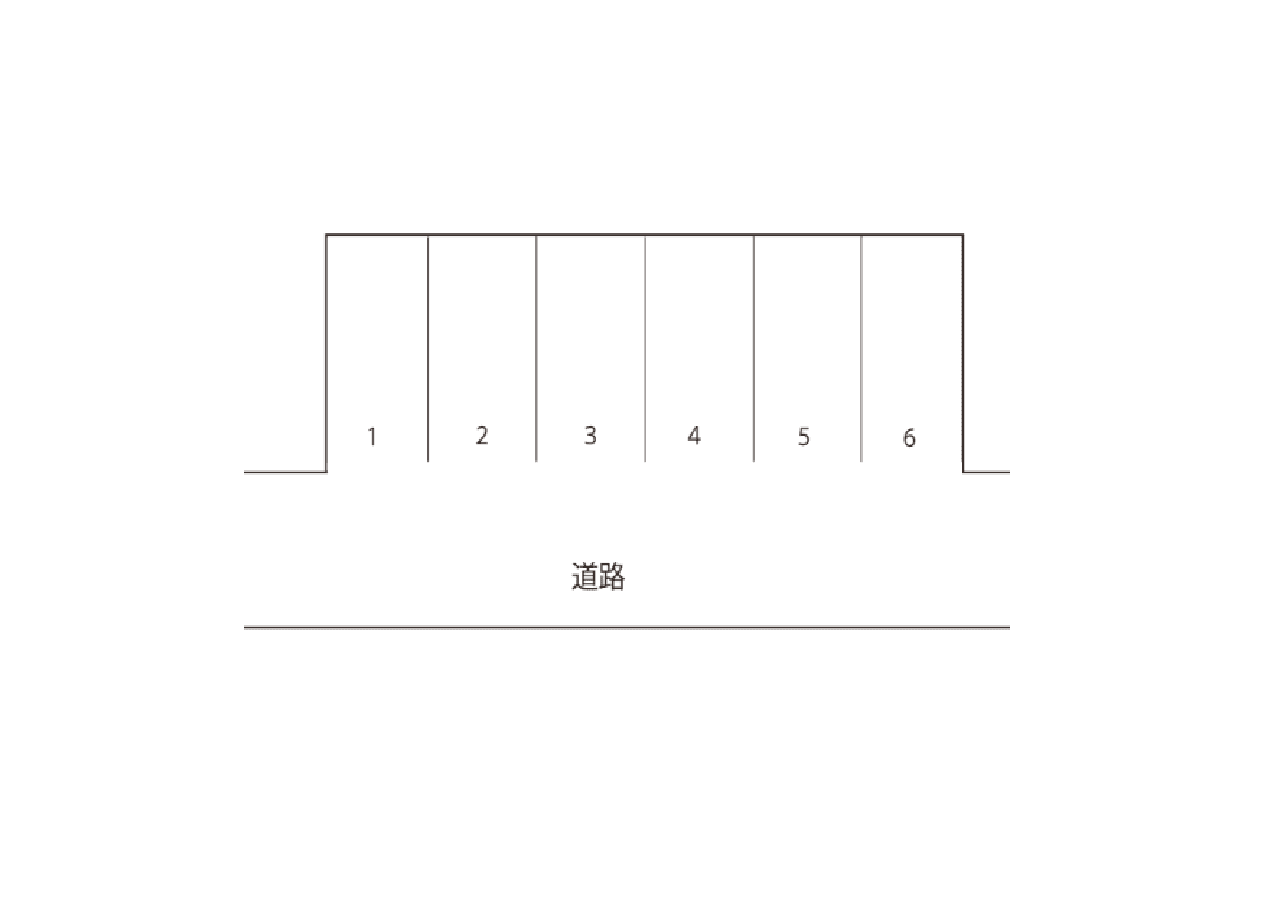 山手１丁目月極駐車場の駐車配置図