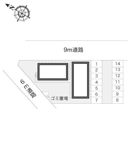 ＭＩＹＡＳＡＴＯ(16645)の駐車配置図