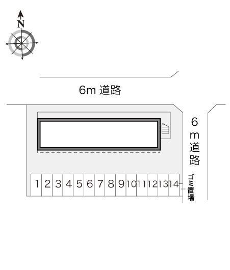 薬師台(16112)の駐車配置図