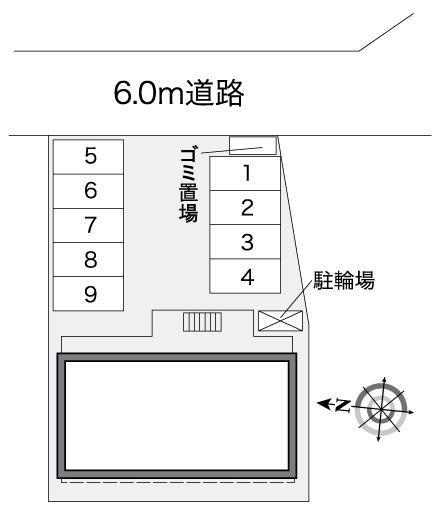 ラ　フォンテーヌ(26098)の駐車配置図
