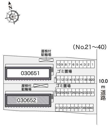 オーベン　高尾(30652)の駐車配置図